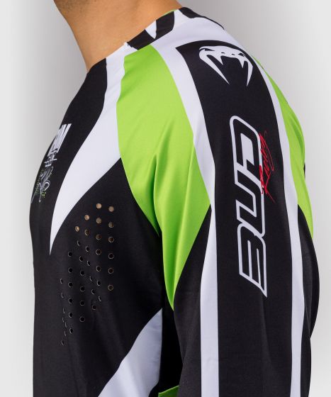 VENUM × Bud Racing男士速干T恤 - 黑/白/青柠绿色