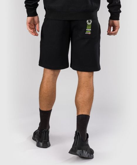 VENUM × Bud Racing男士棉质短裤 - 黑/白/青柠绿色