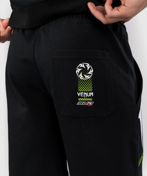 VENUM × Bud Racing男士棉质短裤 - 黑/白/青柠绿色