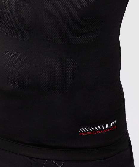 VENUM Tactical XT 男士长袖紧身衣 - 黑/火焰红色