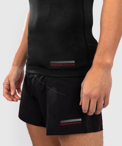 VENUM Tactical XT 男士短袖紧身衣 - 黑/火焰红色