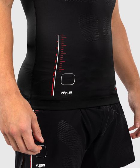 VENUM Tactical XT 男士短袖紧身衣 - 黑/火焰红色