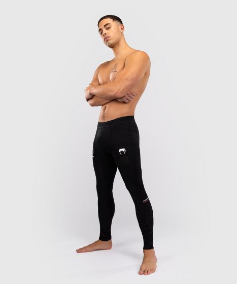 VENUM Tactical XT 男士紧身长裤 - 黑/火焰红色