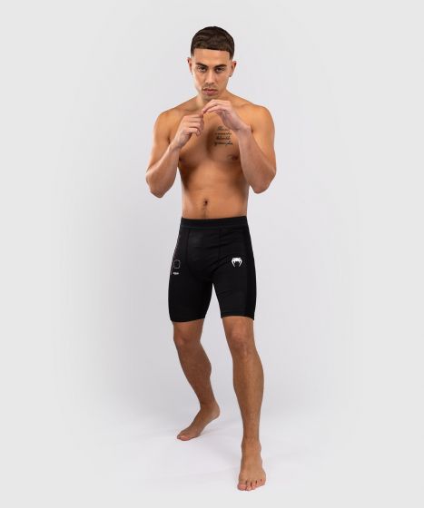 VENUM Tactical XT 男士紧身短裤 - 黑/火焰红色