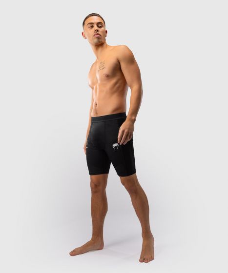 VENUM Tactical XT 男士紧身短裤 - 黑/火焰红色