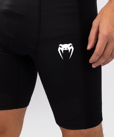 VENUM Tactical XT 男士紧身短裤 - 黑/火焰红色