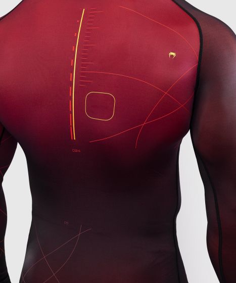 VENUM Tactical XT 男士长袖紧身衣 - 黑/酒红/金色