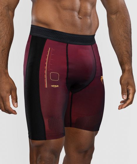 VENUM Tactical XT 男士紧身短裤 - 黑/酒红/金色