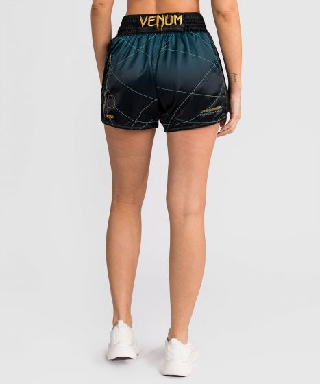 VENUM Tactical XT 女士泰拳短裤 - 黑/森林绿色