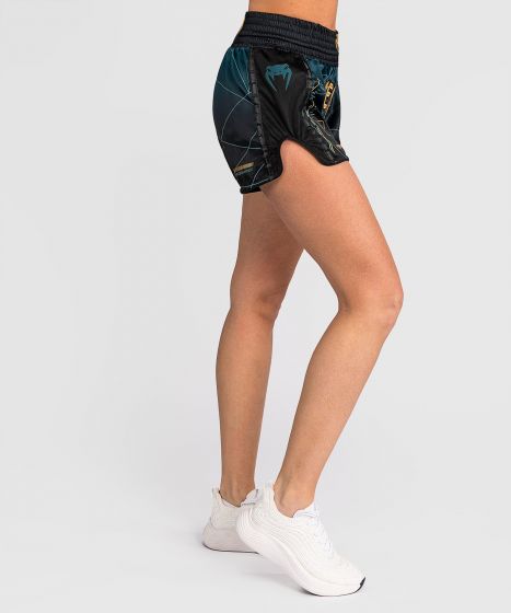 VENUM Tactical XT 女士泰拳短裤 - 黑/森林绿色