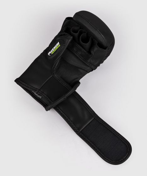 Venum Training Camp 4.0格斗手套 - 黑/霓虹绿色