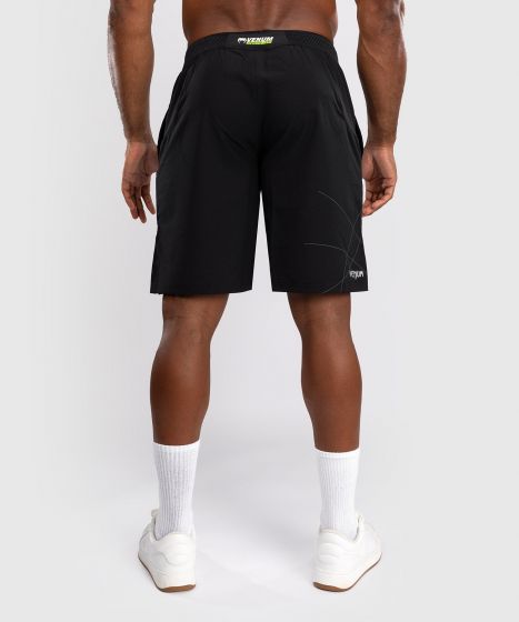 Venum Training Camp 4.0男士训练短裤 - 黑/霓虹绿色