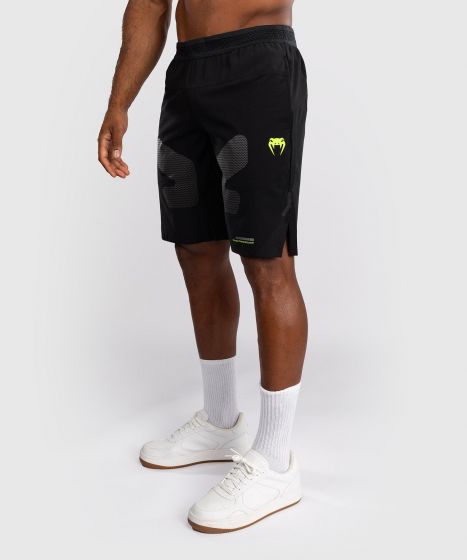 Venum Training Camp 4.0男士训练短裤 - 黑/霓虹绿色