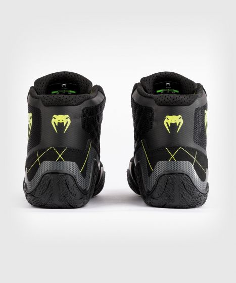 Venum Training Camp 4.0 Elite摔跤鞋 - 黑/霓虹绿色