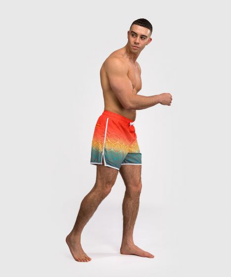 VENUM Octane 男士沙滩短裤 - 日落橙/天蓝色
