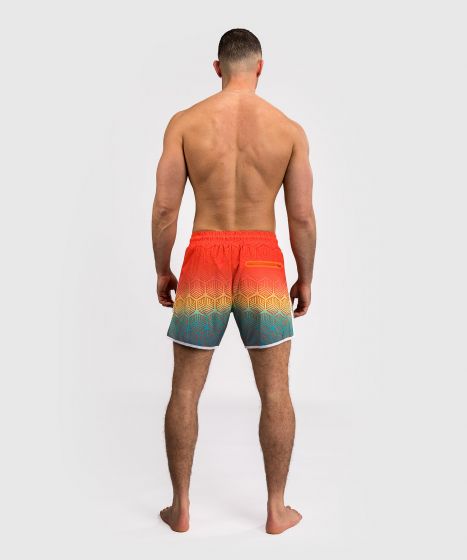 VENUM Octane 男士沙滩短裤 - 日落橙/天蓝色