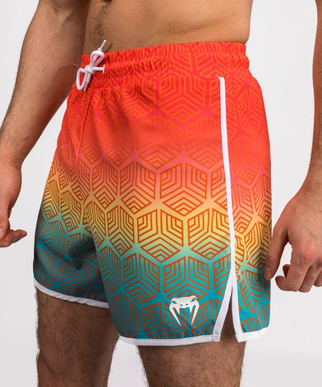 VENUM Octane 男士沙滩短裤 - 日落橙/天蓝色