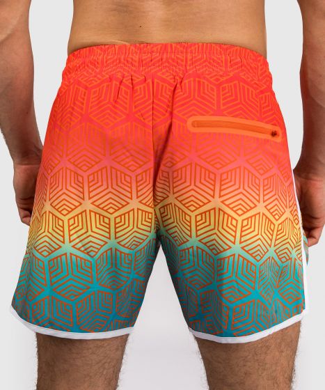 VENUM Octane 男士沙滩短裤 - 日落橙/天蓝色