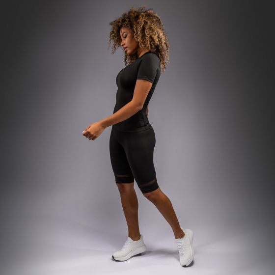 Venum Halo 女士短袖紧身衣 – 黑色