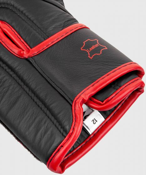 Venum Hammer Pro 拳击手套-魔术贴款-黑/红色