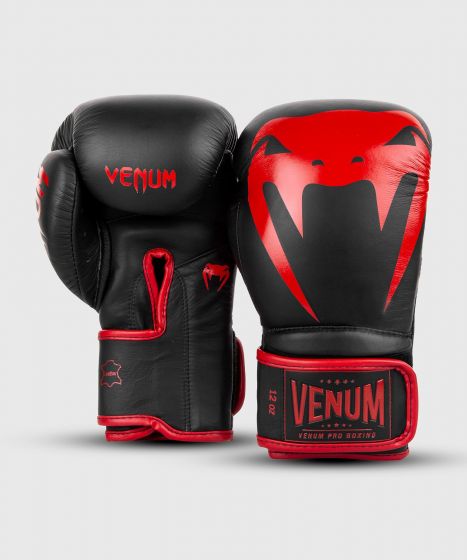 Venum Giant 2.0 Pro 拳击手套 - 魔术贴款 - 黑/红色