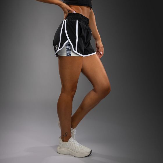 VENUM Twilight 女士训练短裤 - 黑/白色