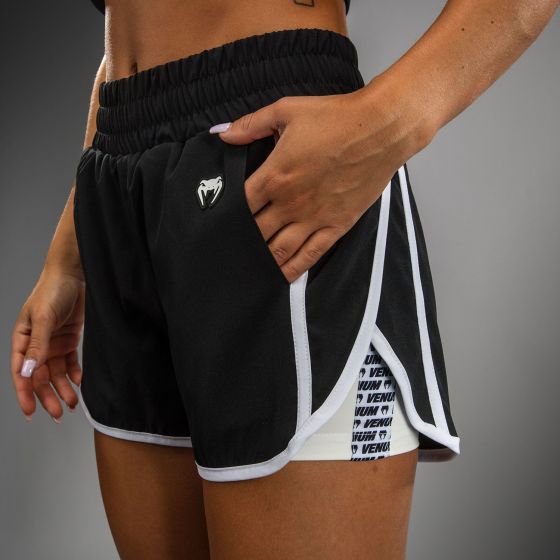 VENUM Twilight 女士训练短裤 - 黑/白色