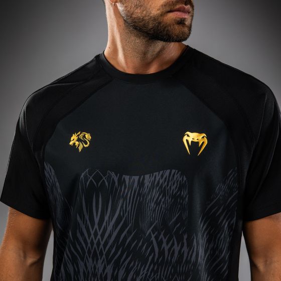 VENUM × Chimaev Wild Borz 男士速干T恤 - 黑/灰色