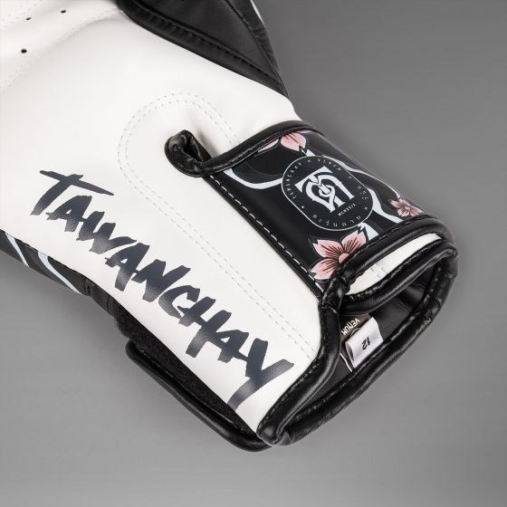 VENUM x Tawanchay 拳击手套 - 黑/白色