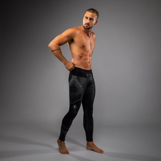 VENUM Nexus 男士紧身长裤 - 黑/银色