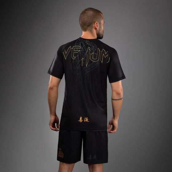 VENUM Serpenti 男士速干T恤 - 黑/银/金色