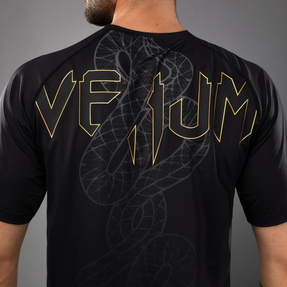 VENUM Serpenti 男士速干T恤 - 黑/银/金色