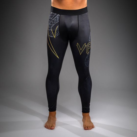 VENUM Serpenti 男士紧身长裤 - 黑/银/金色