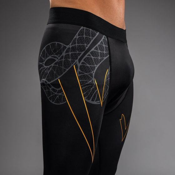 VENUM Serpenti 男士紧身长裤 - 黑/银/金色
