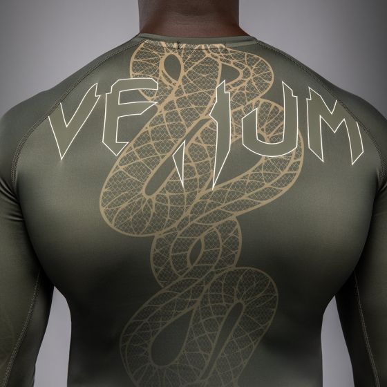 VENUM Serpenti 男士长袖紧身衣 - 卡其/铜/象牙白色