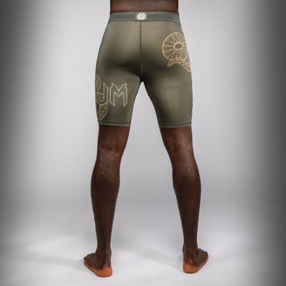 VENUM Serpenti 男士紧身短裤 - 卡其/铜/象牙白色