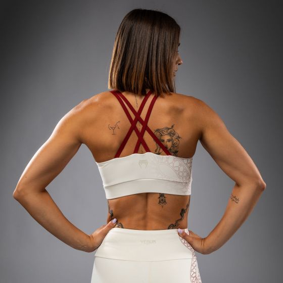 VENUM Serpenti 女士运动内衣 - 象牙白/酒红色