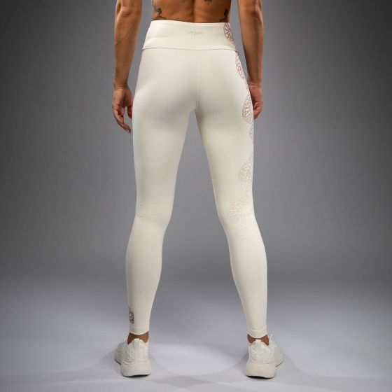 VENUM Serpenti 女士紧身长裤 - 象牙白/酒红色