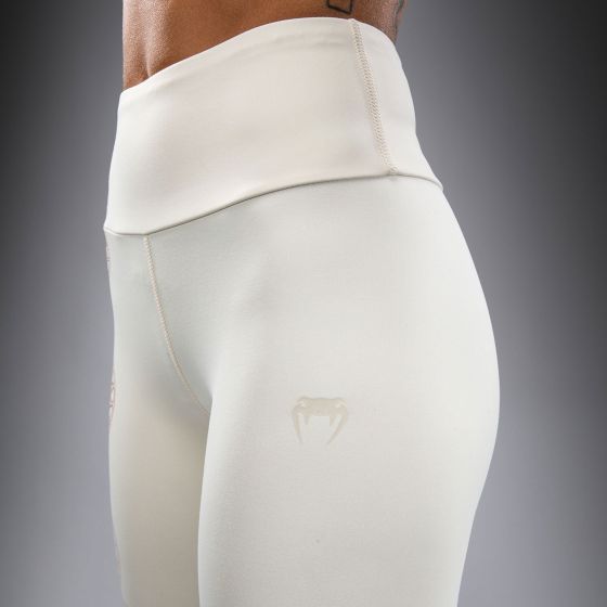 VENUM Serpenti 女士紧身长裤 - 象牙白/酒红色