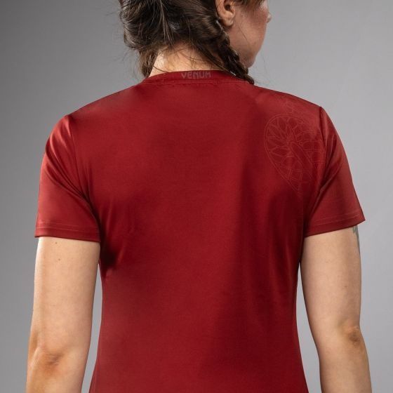 VENUM Serpenti 女士速干T恤 - 酒红/象牙白色