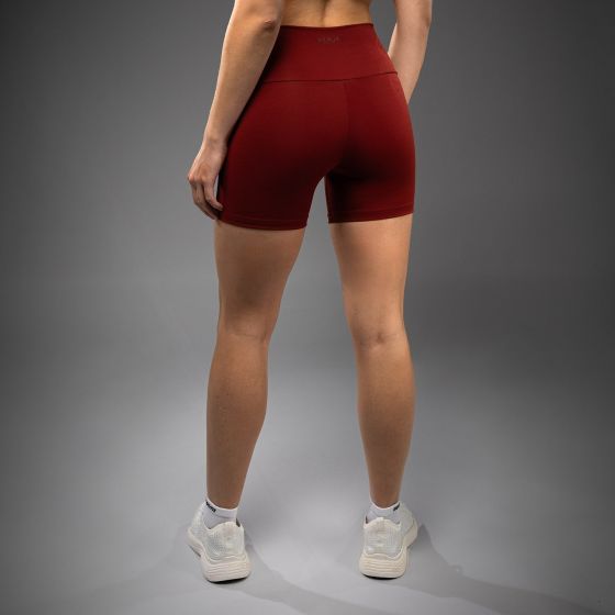 VENUM Serpenti 女士紧身短裤 - 酒红/象牙白色