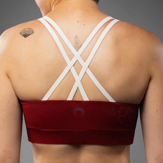 VENUM Serpenti 女士运动内衣 - 酒红/象牙白色