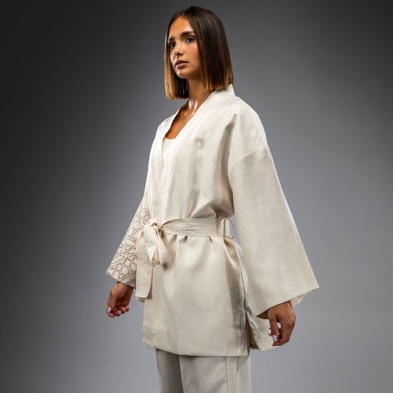 VENUM Serpenti 女士夹克 - 象牙白/酒红色