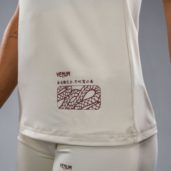 VENUM Serpenti 女士速干T恤 -  象牙白/酒红色