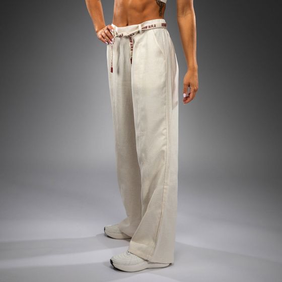 VENUM Serpenti 女士长裤 - 象牙白/酒红色