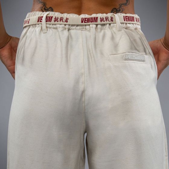 VENUM Serpenti 女士长裤 - 象牙白/酒红色