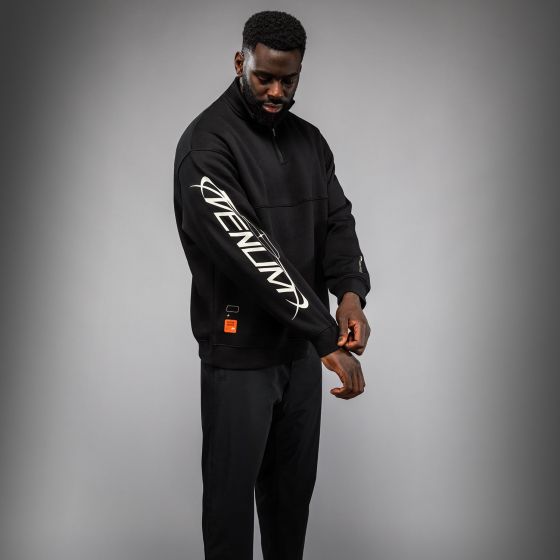 VENUM Eclipse 男士半拉链卫衣 - 黑/象牙白色