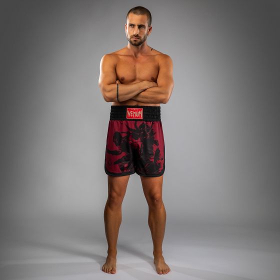 VENUM × Assassin‘s Creed Shadows 拳击短裤 - 酒红/黑色