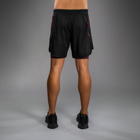 VENUM × Assassin's Creed 男士训练短裤 - 酒红/黑色