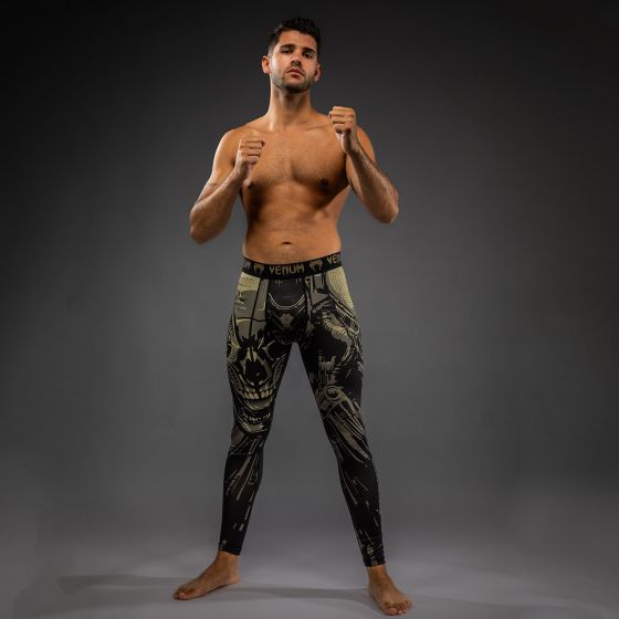 VENUM Invader 男士紧身长裤 - 黑/沙色